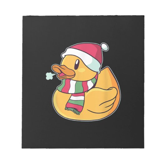 Niedlich Dub Duck Christmas Notizblock (Vorderseite)