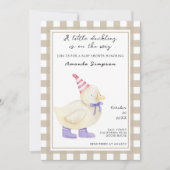 Niedlich Duck Baby Duck Einladung (Vorderseite)