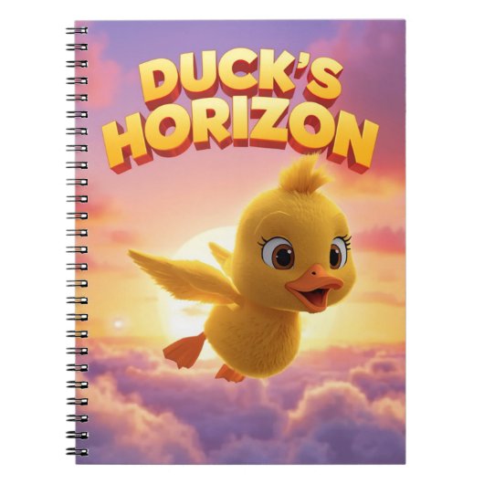 Niedlich Duck Back to School Notebook 🐥 | Spaß Ki Notizblock (Vorderseite)