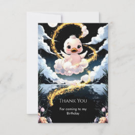 Niedlich Duck Birthday Dankeskarte