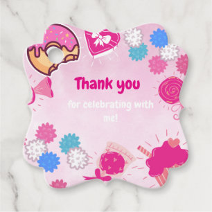 Niedlich Duck Birthday Favor Tag Geschenkanhänger