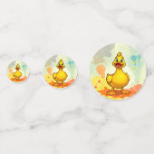 Niedlich Duck Birthday Party Table Confettcles Konfetti (Vorderseiten)