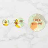 Niedlich Duck Birthday Party Table Confettcles Konfetti (Rückseiten)