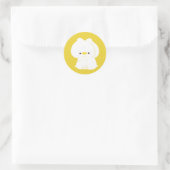 Niedlich Duck Couple Runder Aufkleber (Tasche)