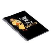 Niedlich Duck Detection Animal Spaß Enck Lover Notizblock (Rechte Seite)