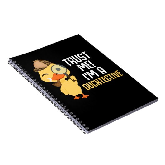 Niedlich Duck Detection Animal Spaß Enck Lover Notizblock (Rechte Seite)