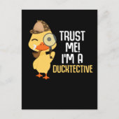 Niedlich Duck Detection Animal Spaß Enck Lover Postkarte (Vorderseite)
