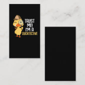 Niedlich Duck Detection Animal Spaß Enck Lover Visitenkarte (Vorne/Hinten)