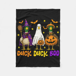 Niedlich Duck Duck Boo Funny Spooky Gänsehaut Hall Fleecedecke