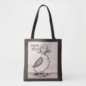 Niedlich Duck, Funny Duck Joke Tasche (Vorderseite)