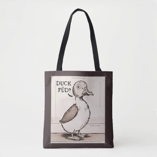 Niedlich Duck, Funny Duck Joke Tasche (Vorderseite)