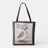 Niedlich Duck, Funny Duck Joke Tasche (Rückseite)