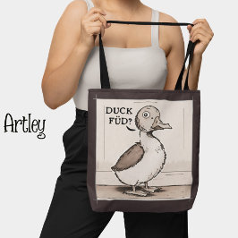 Niedlich Duck, Funny Duck Joke Tasche