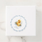 Niedlich Duck Gingham First Birthday Geschenkanhänger (Beispiel)