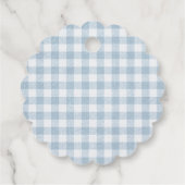 Niedlich Duck Gingham First Birthday Geschenkanhänger (Rückseite)