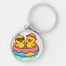 Niedlich Duck in Floatie - Funny Summer Vibes T - 