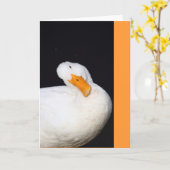 Niedlich Duck Karte (Gelbe Blume)