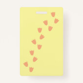 Niedlich Duck Nurse Yellow Hall Pass Abzeichen Ausweis (Rückseite)