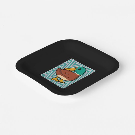 Niedlich Duck Pappteller (Gewinkelt)