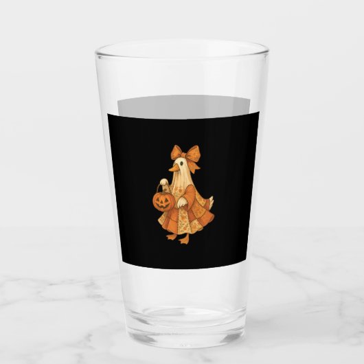 Niedlich Duck Patchwork Halloween-Party Glas (Vorderseite)