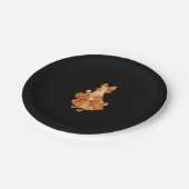 Niedlich Duck Patchwork Halloween-Party Pappteller (Schrägansicht)