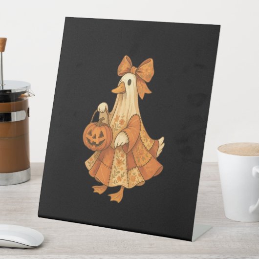 Niedlich Duck Patchwork Halloween-Party Sockelschild (In Situ)