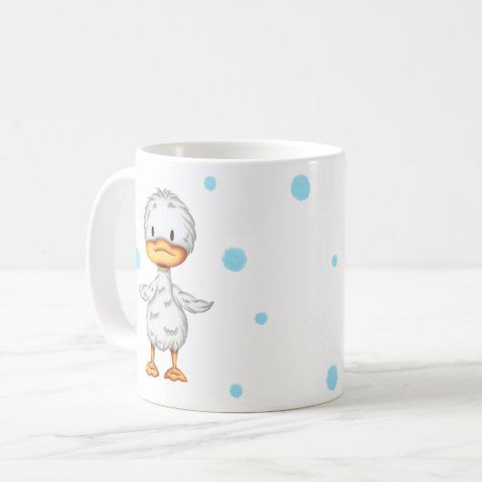 Niedlich Duck Personalisiert Kaffeetasse (Vorderseite Links)