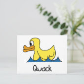 Niedlich Duck Postkarte (Stehend Vorderseite)