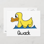 Niedlich Duck Postkarte (Vorne/Hinten)