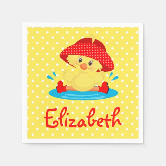 Niedlich Duck Serviette (Vorderseite)