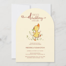 Niedlich Duckling Baby Dusche Einladung