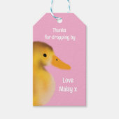 Niedlich Duckling-Gefallen Geschenkanhänger (Vorderseite)