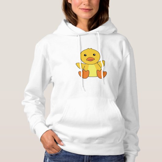 Niedlich Ducks Ducklings Baby Bird Hoodie (Vorderseite)