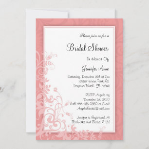 Niedlich Dusty Rose PINK Brautparty Einladung