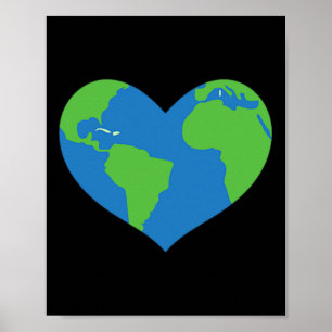 Niedlich Earth Heart Happy Earth Day 22 April Appa Poster