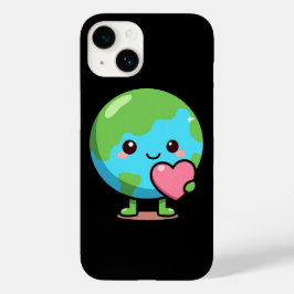 Niedlich Earth Liebe Case für iPhone 14 Kawaii Pla