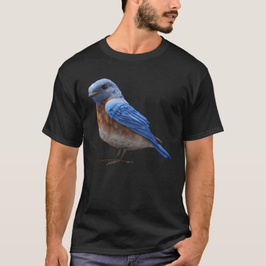 Niedlich Eastern Bluebird Sunset T-Shirt (Vorderseite)
