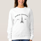 Niedlich Eiffeltuch Paris Sweatshirt (Vorderseite)