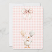 Niedlich Ein Alberner Gänseblütenfarm 1. Geburtsta Einladung (Rückseite)