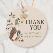 Niedlich ein Albernes Gänse Vintag Erster Geburtst