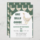 Niedlich ein Albernes Gänsegeschlecht neutraler Ge Einladung (Vorne/Hinten)