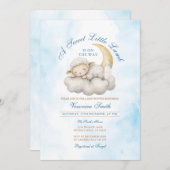 Niedlich ein kleines Lamm-Baby-Dusche Einladung (Vorne/Hinten)