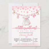 Niedlich ein wenig Sweetheart Valentine's Baby Dus Einladung (Vorderseite)