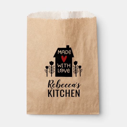 Niedlich, einfach mit Liebe Kraft Geschenktütchen (Vorderseite)