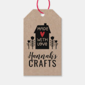 Niedlich, einfach und mit Liebe für kleine Unterne Geschenkanhänger (Vorderseite)