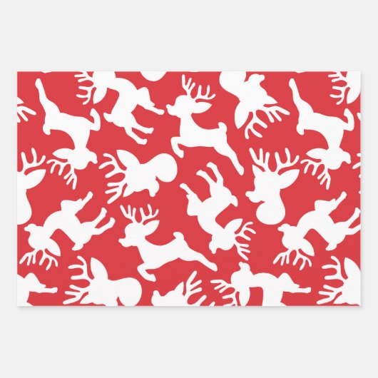 Niedlich Einfache moderne Wasserfarben Weihnachtsg Geschenkpapier Set (Vorderseite)