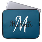 Niedlich Einfache, stylische Monogramm Name Initia Laptopschutzhülle (Vorderseite)