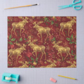 Niedlich Einfache Weihnachten Cartoon Rentierfleck Seidenpapier (Basteln)