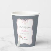 Niedlich eins Alberne Gans 1. Geburtstag Party Pappbecher (Vorderseite)