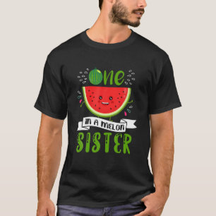 Niedlich eins in einem Melon Sister Watermelon T-Shirt